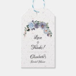 Blommigt för Tack av elegant Möhippa Presentetikett