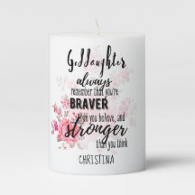 Blommigt för tienage GODDAUGHTER Motivational Quot