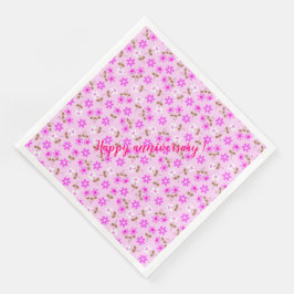 Blommigt för Trendig i elegant Modern Vintage Pappersservett