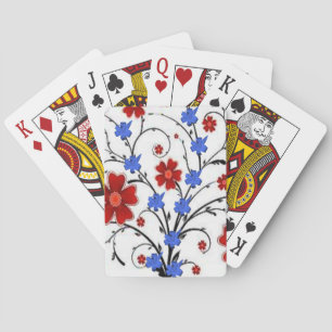 Blommigt för uppspelningskortskrin casinokort