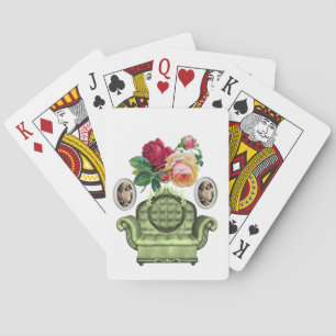 Blommigt för uppspelningskortskrin casinokort