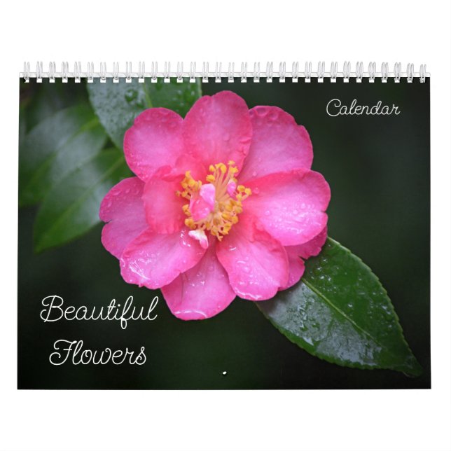 Blommigt för vackra blommor kalender (Omslag)