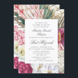 Blommigt för vattenfärg för bat mitzvah Elegant Inbjudningar<br><div class="desc">Bat mitzvah Elegant Vattenfärgsinbjudan Blommigt innehåller en snyggt vattenfärgsbakgrund med eukalyptus,  handflatan fronder,  ro,  ponnyer och ferner i muterade toner av plommon,  burgundi,  grönt,  persikor och rosa. Personlig genom att redigera texten i textrutorna. Designad av ©Evco Studio www.zazzle.com/store/evcostudio</div>
