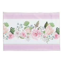 Blommigt för vattenfärg i elegant  i Pillowcase