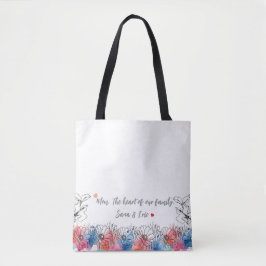 Blommigt för vattenfärg Modern gåva för Mamma med Tygkasse