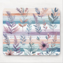 Blommigt för vattenfärg, musknapp musmatta