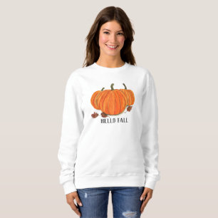 Blommigt för vattenfärgsfallande höstpumpa Löv T Shirt