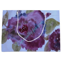 Blommigt för vattenfärgsLila