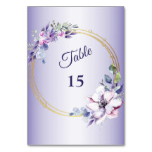 Blommigt för vattenfärgsRosa Geometric Golden Lila