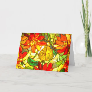 blommigt för vintage av glasfiber kort