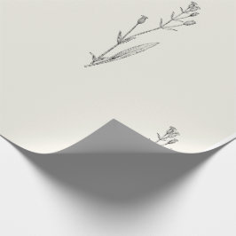 Blommigt för Vintage av minimal Elegant Presentpapper