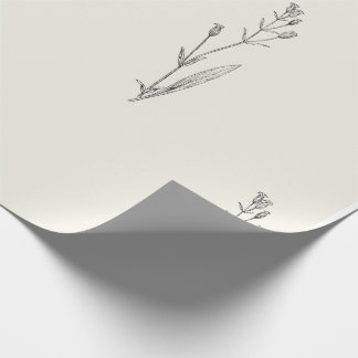 Blommigt för Vintage av minimal Elegant Presentpapper