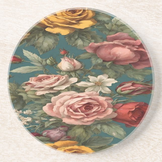 blommigt för vintage underlägg (Framsidan)