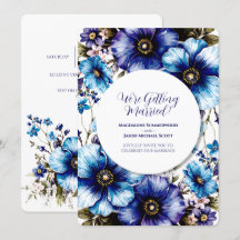 Blommigt för vit cirkel Ram Blue Lila  - bakgrund