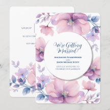 Blommigt för vit cirkel Ram Blue Lila  - bakgrund