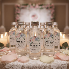 blommigt för zamzam vatten nikah muslim bröllopsfö runt klistermärke