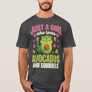 Blommigt Forest Animal Lover Girls Women Cute Avoc T Shirt