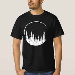 Blommigt Forest Circle Träd Loving Forest Träd T Shirt