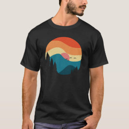 Blommigt Forest Circle Träd Loving Forest Träd T Shirt