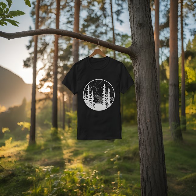 Blommigt Forest Circle Träd Loving Forest Träd T Shirt (Skapare uppladdad)