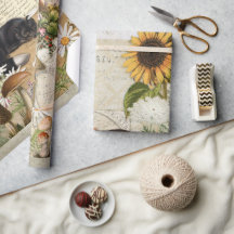 Blommigt Forest Fox svampar Ephemera Decoupage