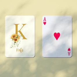 Blommigt, första personligen namn casinokort