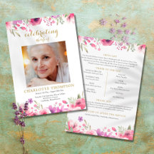 Blommigt Foto - allmän minnesordning