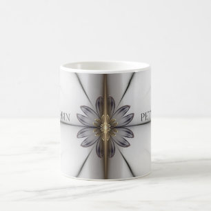 Blommigt Fractal Kaffemugg