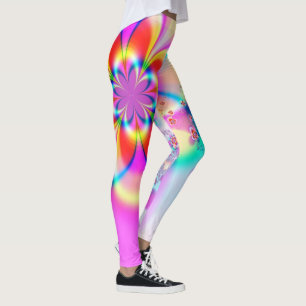 Blommigt Fractal Leggings