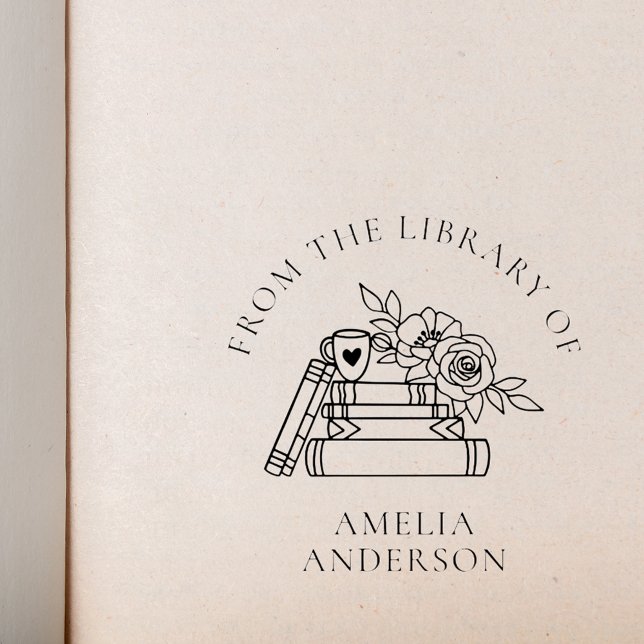 Blommigt från Bibliotek av eget namn Självfärgande Stämpel (Skapare uppladdad)