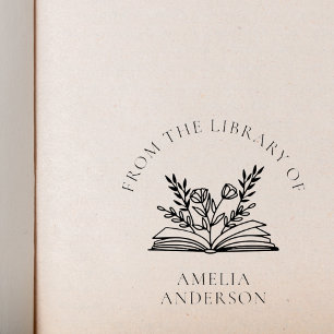 Blommigt från Bibliotek av eget namn Självfärgande Stämpel