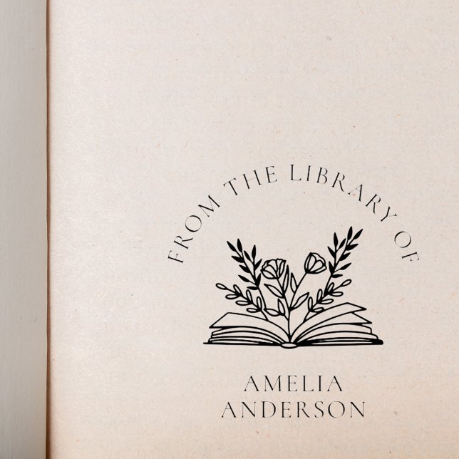 Blommigt från Bibliotek av eget namn Självfärgande Stämpel (Skapare uppladdad)