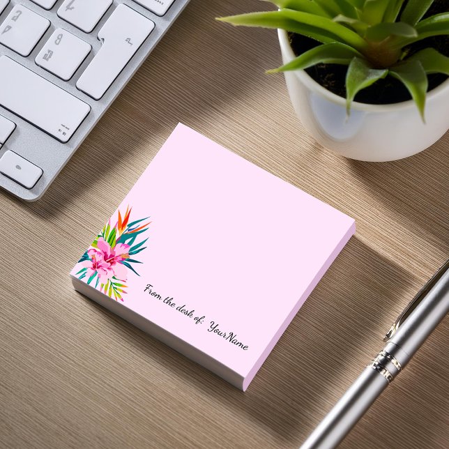 Blommigt från Office-skrivbordet, häftiga Anteckni Post-it Block (Skapare uppladdad)