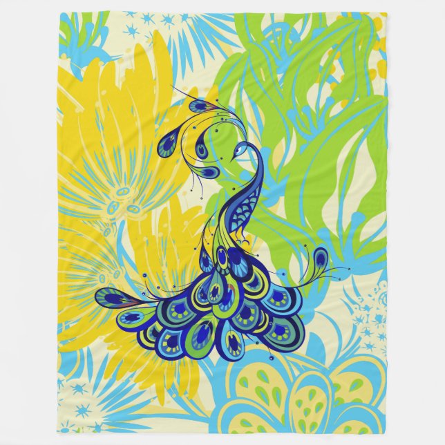 blommigt fredsock filt (Framsidan)