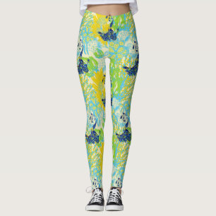 blommigt fredsock leggage leggings
