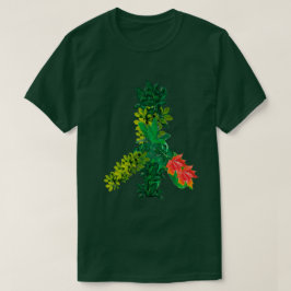 Blommigt Fredstecken T-Shirt