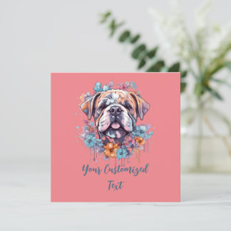 Blommigt Frenzy Bulldog: Naturens embrace