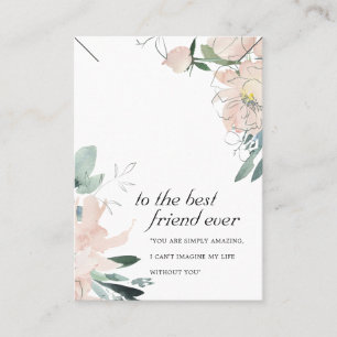  BLOMMIGT FRIEND GIFT NECKLACE VISNING CARD PLACERINGSKORT