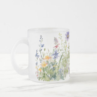 Blommigt Frosted Mugg