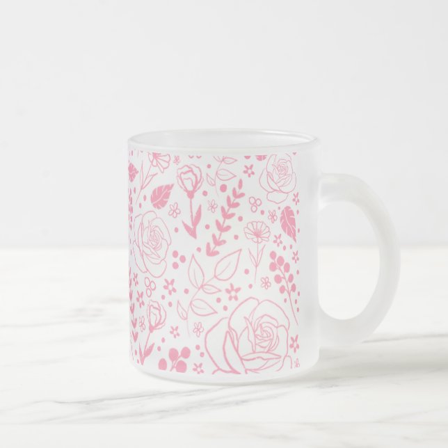 Blommigt Frosted Mugg (Höger)