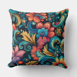 Blommigt Funkadelic Botanical Kudde