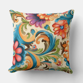 Blommigt Funkadelic Botanical Kudde