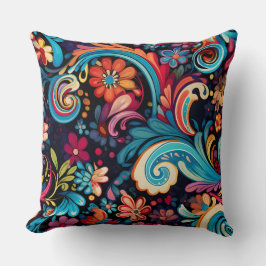 Blommigt Funkadelic Botanical Kudde