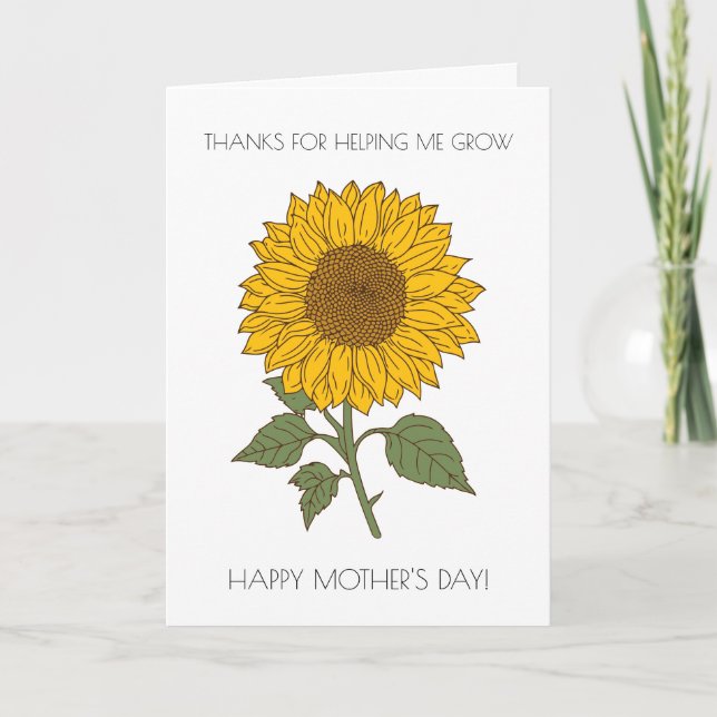 Blommigt Funny Mors dag-kort Kort (Framsida)