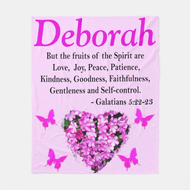 BLOMMIGT GALATIANER 5 PERSONLIG FLEECE BLANKET (Framsidan)