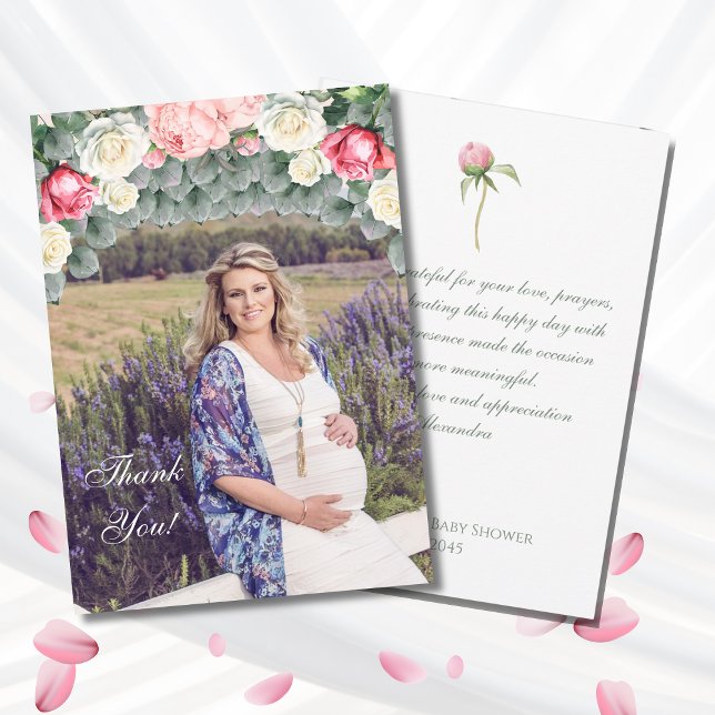 Blommigt Garden Baby Shower Photo - tackkort Tack Kort (Skapare uppladdad)