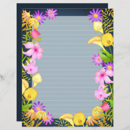 Blommigt Garden Blue