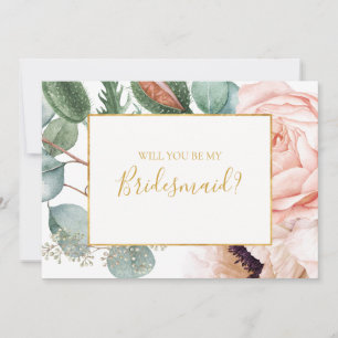  Blommigt Garden   Bridesmaid Frieri Card Inbjudningar