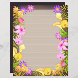 Blommigt Garden Brown