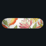 Blommigt Garden Design med vit bakgrund Skateboard Bräda 20 Cm<br><div class="desc">Den här blommigtens trädgårdskonstruktion är påfallande ljusa färger mot en vit blek och skapar blommorna att framträda ännu mer. En fantastisk som kan föra färg och skönhet till vilket rum som helst. Köp den själv,  eller ge den till en älskad som gåva!</div>